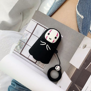 No Face Man Case with Finger Ring